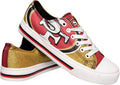 NFL Logo Glitter Low Top Canvas Sneakers for Women by FOCO