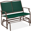Outdoor 2-Person Patio Swing Glider Bench for Relaxing Comfort
