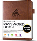 Clever Fox Password Book with A-Z Tabs - Pocket Password Keeper