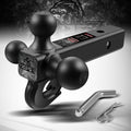 Trailer Hitch Tri Ball Mount with Hook - Triple Size Tow Ball Mount