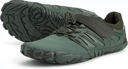 WHITIN Men's Minimalist Trail Runner with Wide Toe Box Design
