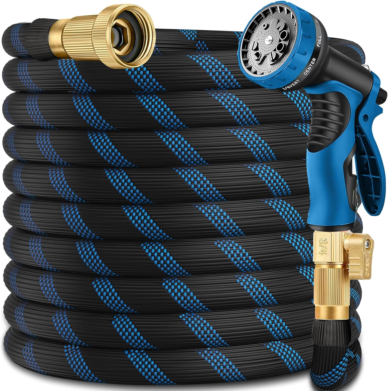 Heavy Duty 100 ft Garden Hose - Flexible Lightweight Water Pipe