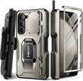 TONGATE Z Fold 5 Case with Ring Stand and S Pen Holder - Rugged