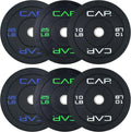 CAP Barbell 2-Inch Olympic Bumper Plate Set - Durable Home Gym Kit