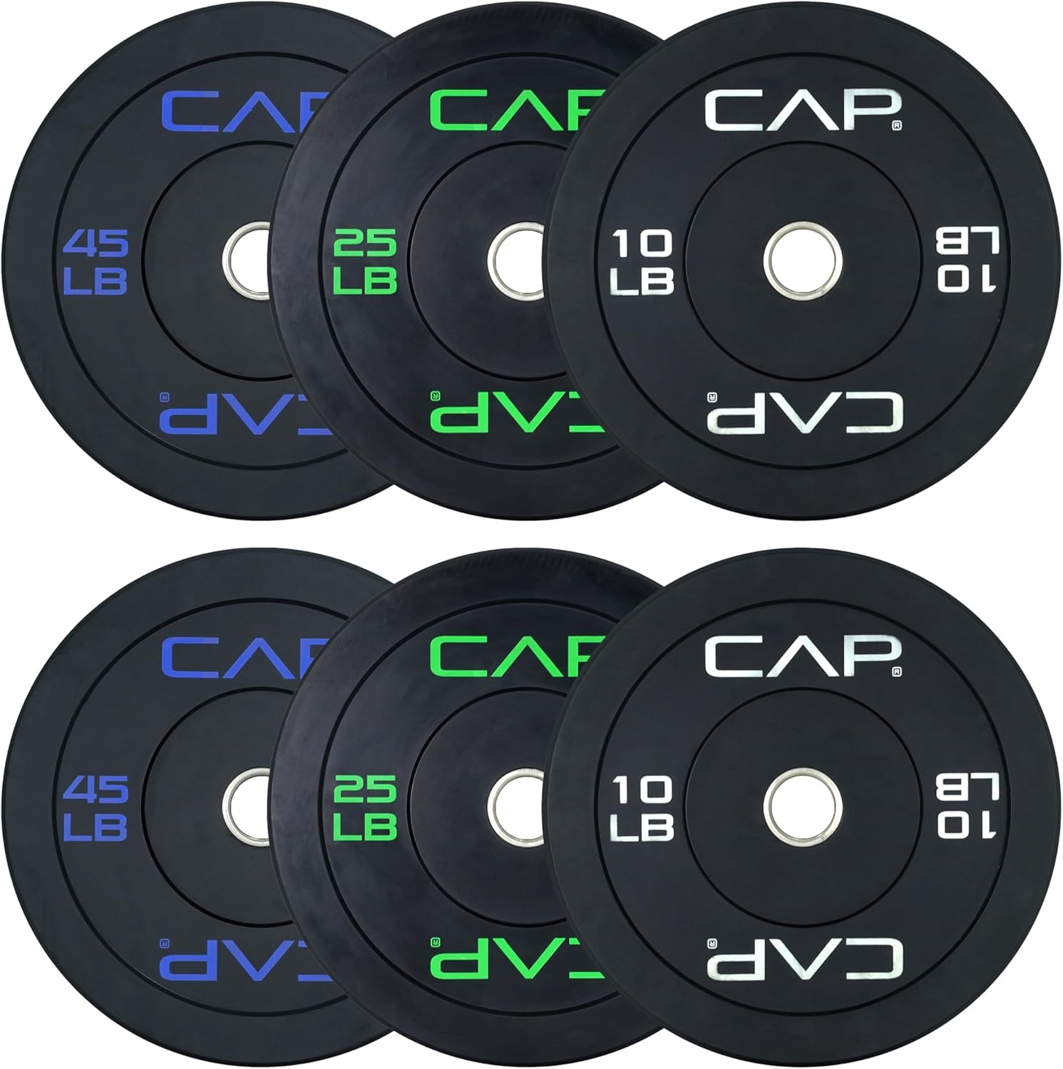 CAP Barbell 2-Inch Olympic Bumper Plate Weight Set Review