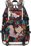 Anime DanDaDan Canvas Laptop Backpack - Large 16in Capacity