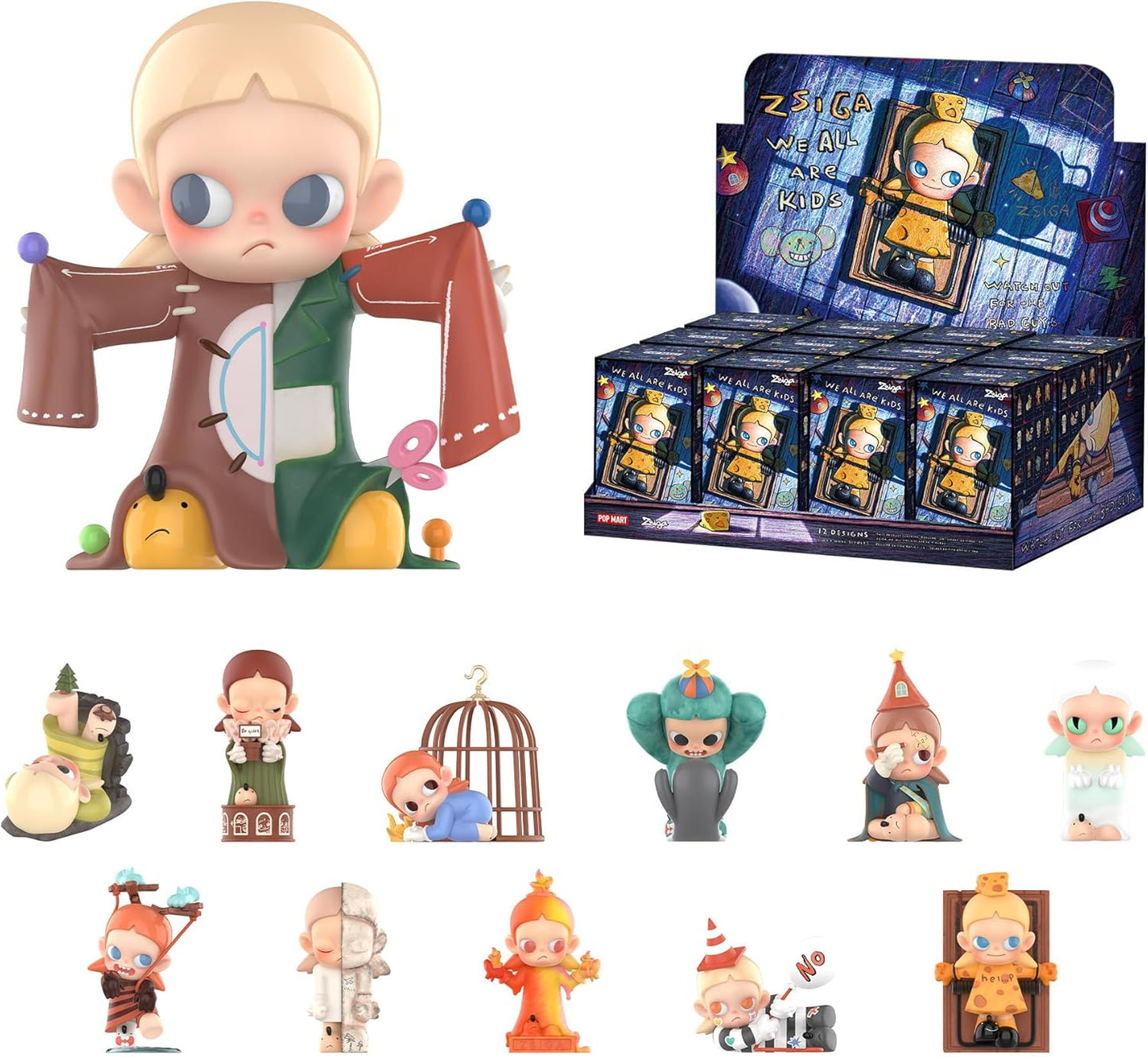 POP MART Zsiga We All Are Kids Series Figures - Collectible Toys