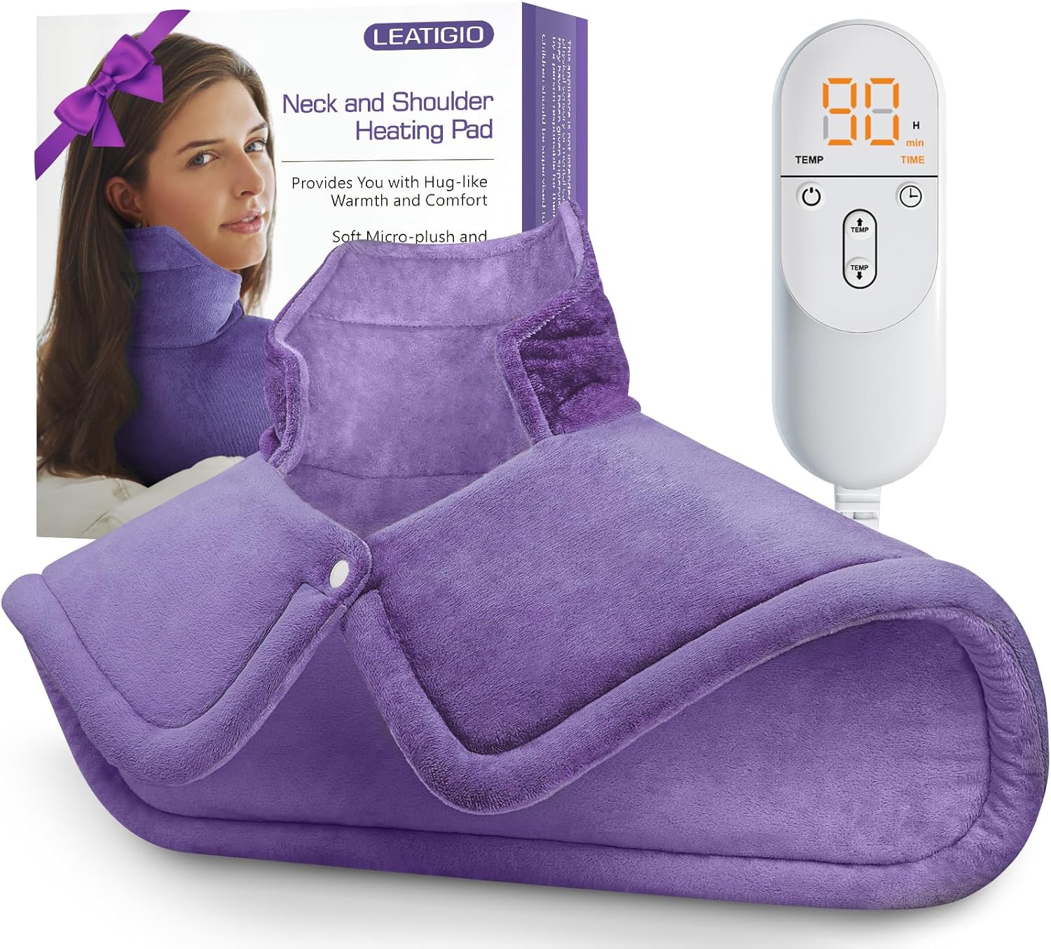 Heating Pad for Neck and Shoulder Pain Relief, Perfect Gift