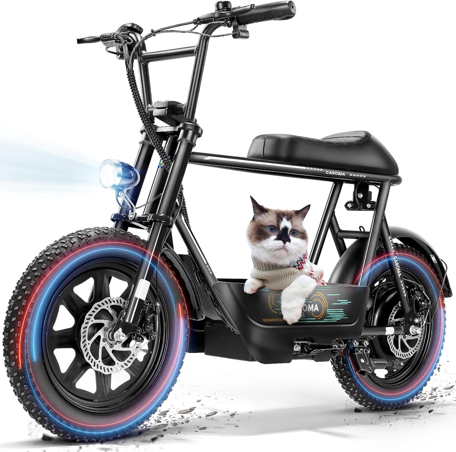 Caroma Peak 1200W Electric Scooter with Seat for All-Terrain Fun