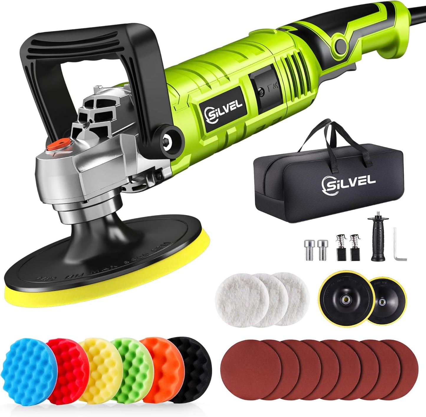 SILVEL 1600W Polisher for Car Detailing and Waxing Needs