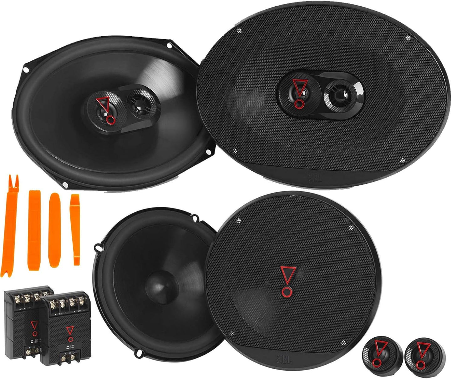 JBL STAGE3 Bundle 6x9 3-Way Speakers and 6.5in Components