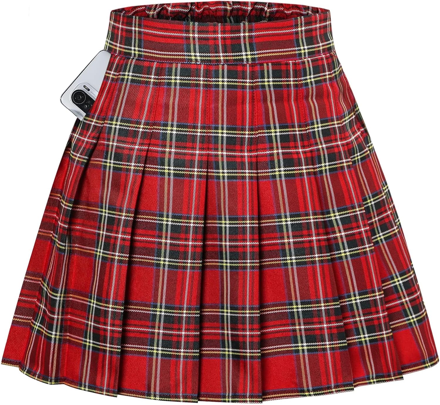 SANGTREE Women Girls Pleated Skirts with Shorts for Comfort