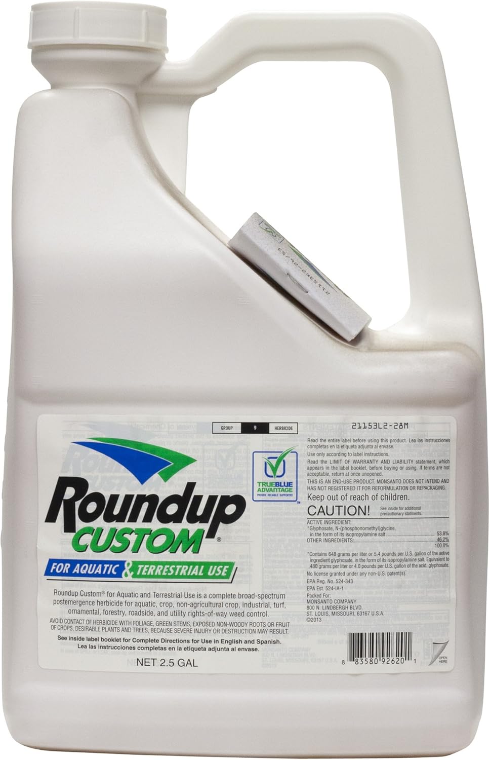 Roundup Custom Glyphosate for Aquatic & Terrestrial Use 2.5 gal