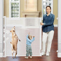 48 in Extra Tall Retractable Baby Gate for Dogs and Kids - 55 in Wide
