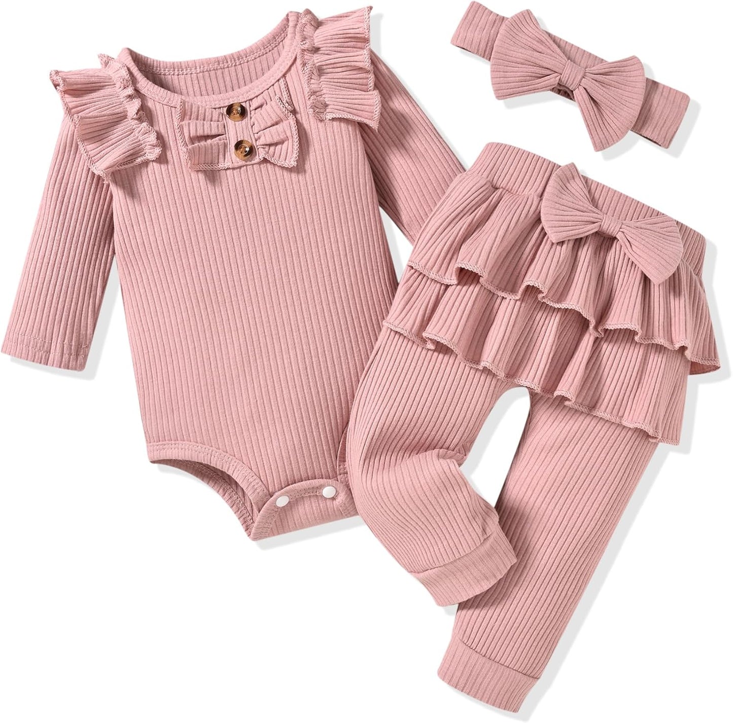Aalizzwell Cozy Ribbed Baby Set