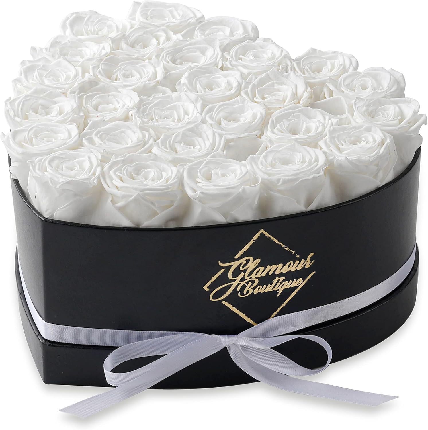 27 Flower Heart Shape Box - Preserved Roses Gift for Her