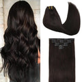 Clip in Hair Extensions for Women 26in 135g Dark Brown - Real Human