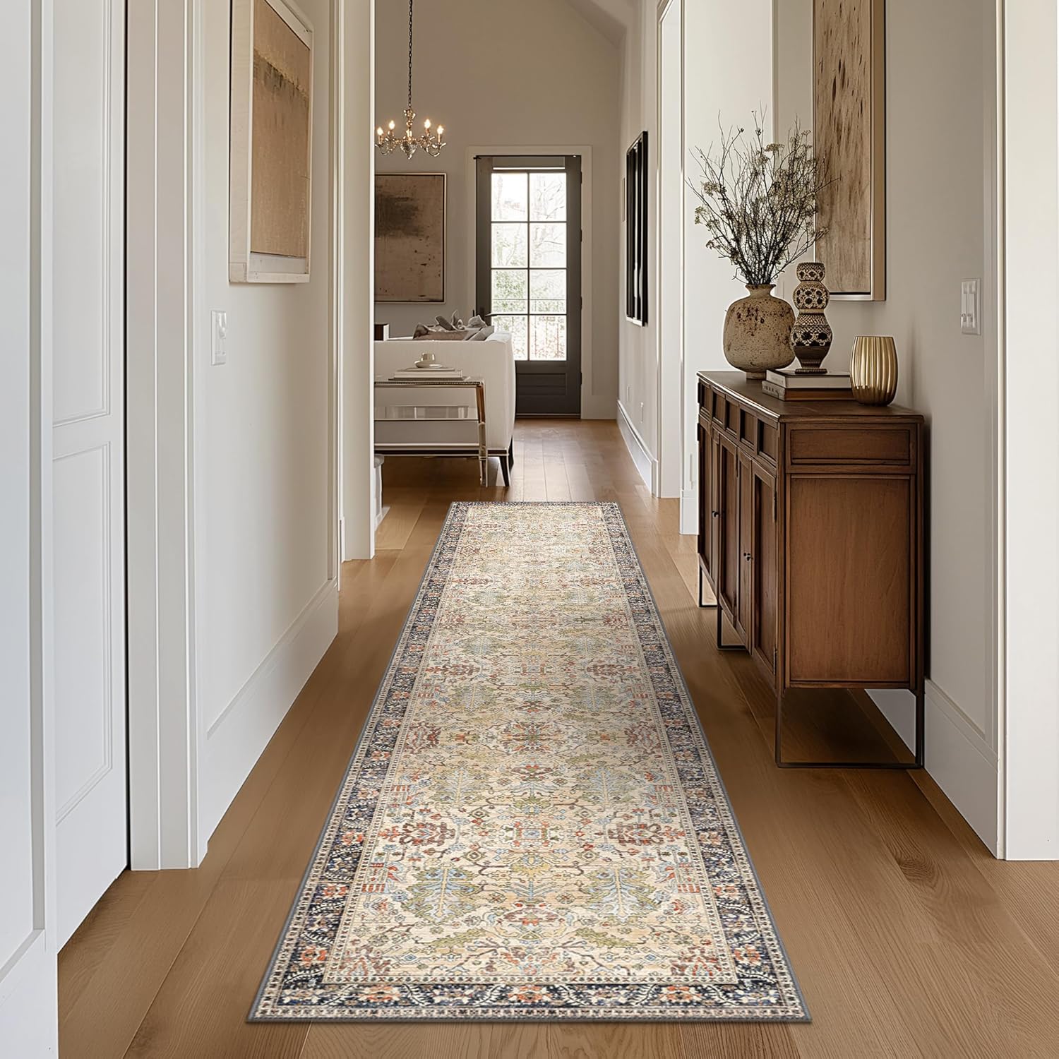 Bavni Bedroom Rug Runners for Hallways, Washable 2x10 Rug