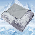 Cooling Blanket Queen Size for Hot Sleepers - Lightweight Tie Dye Grey
