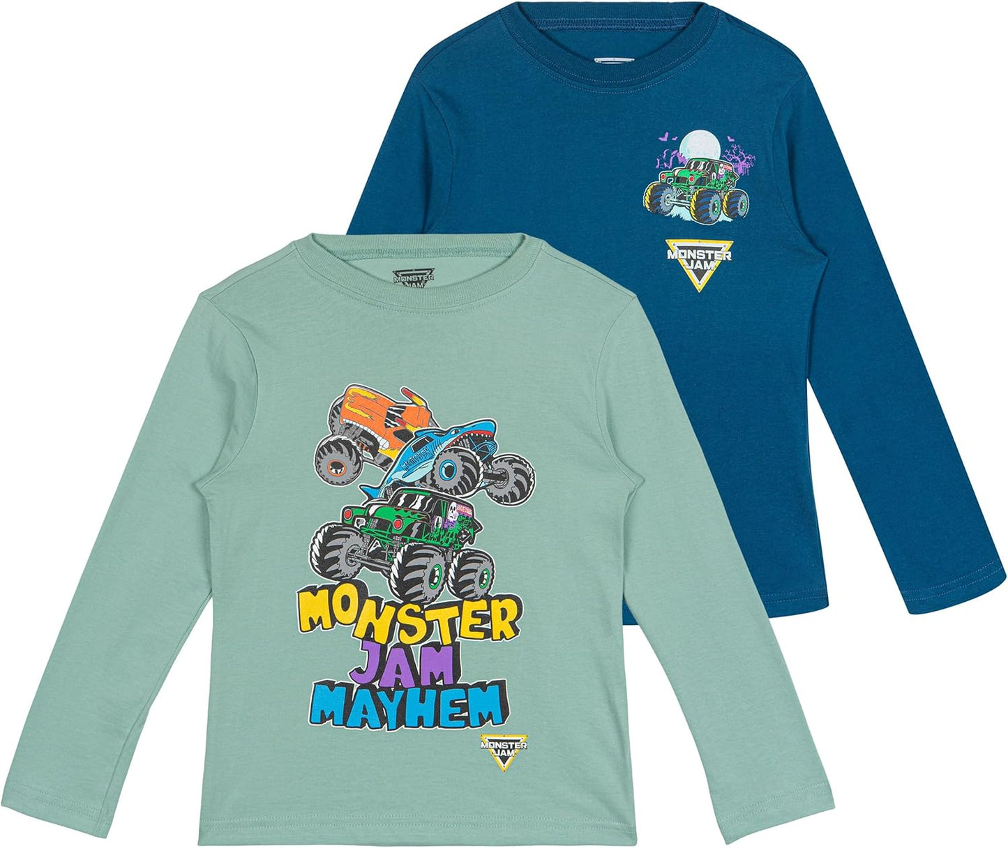 Monster Jam Long Sleeve T-Shirts for Kids - Grave Digger & More