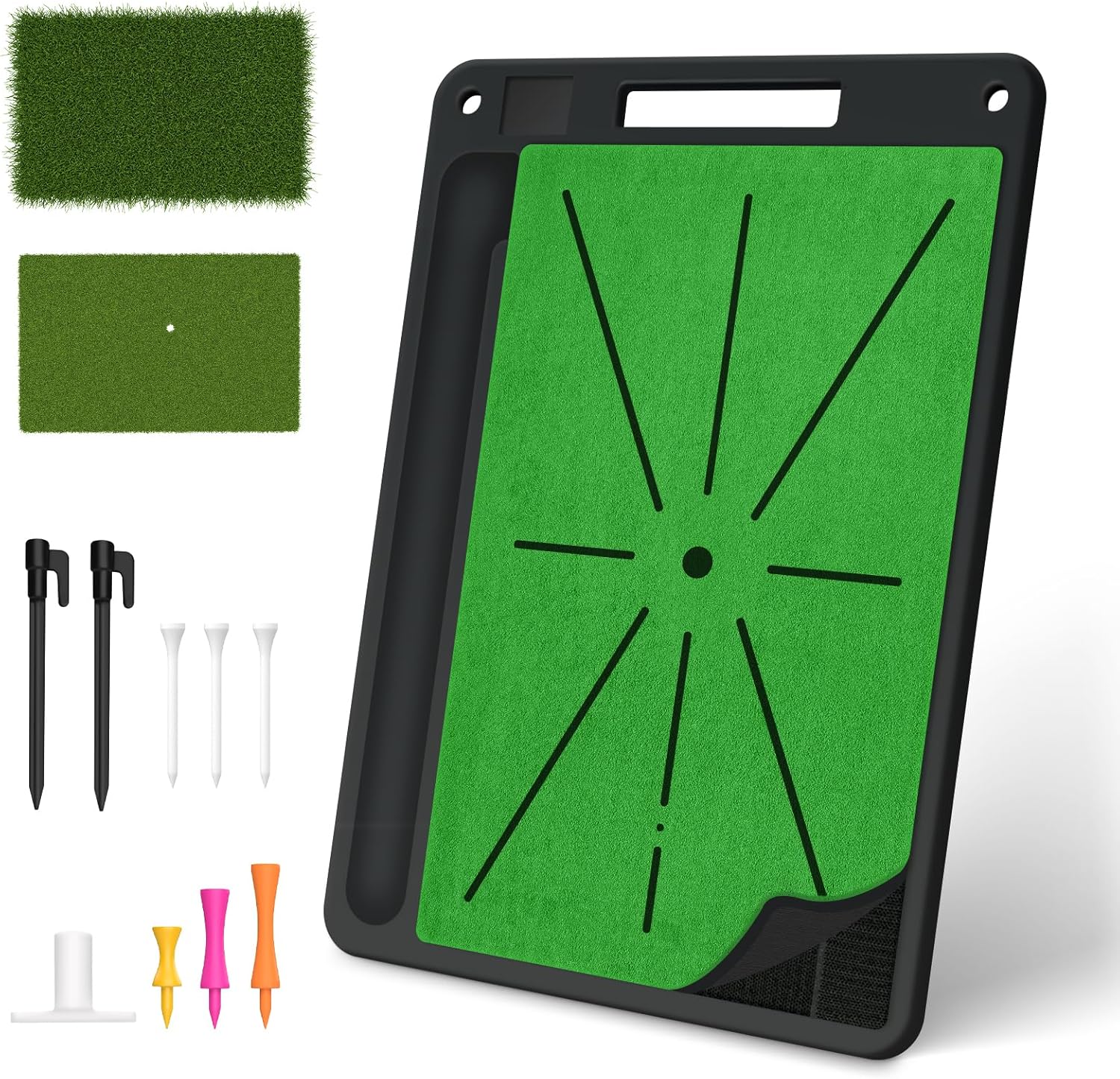 HOMLYNS Golf Mat with Path Feedback - Improve Your Swing!