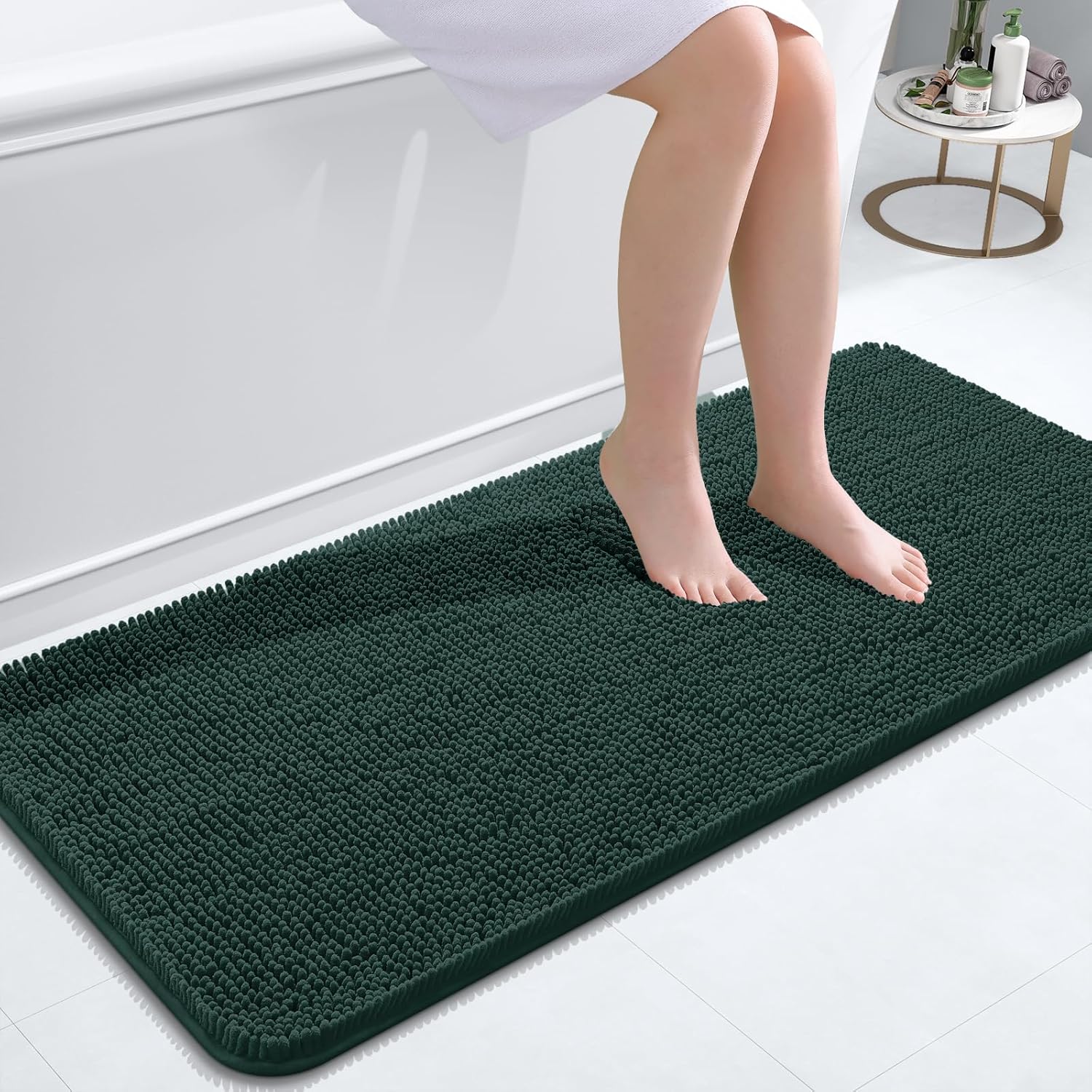 OLANLY Extra Soft Chenille Bath Rugs for Ultimate Comfort