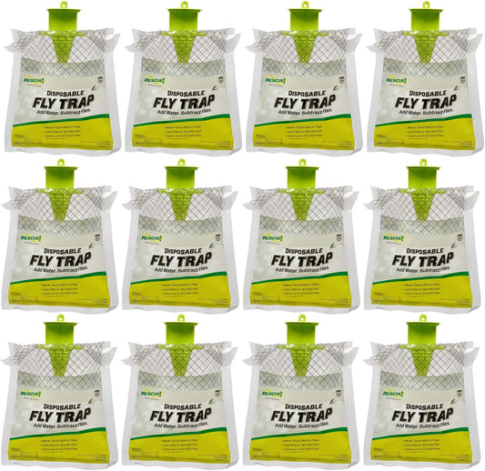 RESCUE! Outdoor Disposable Hanging Fly Trap - Effective Control