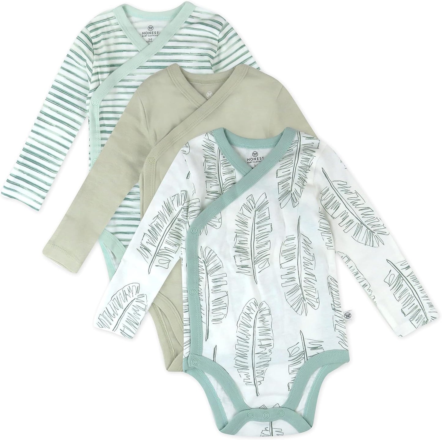HonestBaby 3-Pack Long Sleeve Side-Snap Kimono Bodysuits Review
