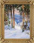 Solid Wood Canvas Frame for 9x12 Oil Paintings - Gold Ornate Frame