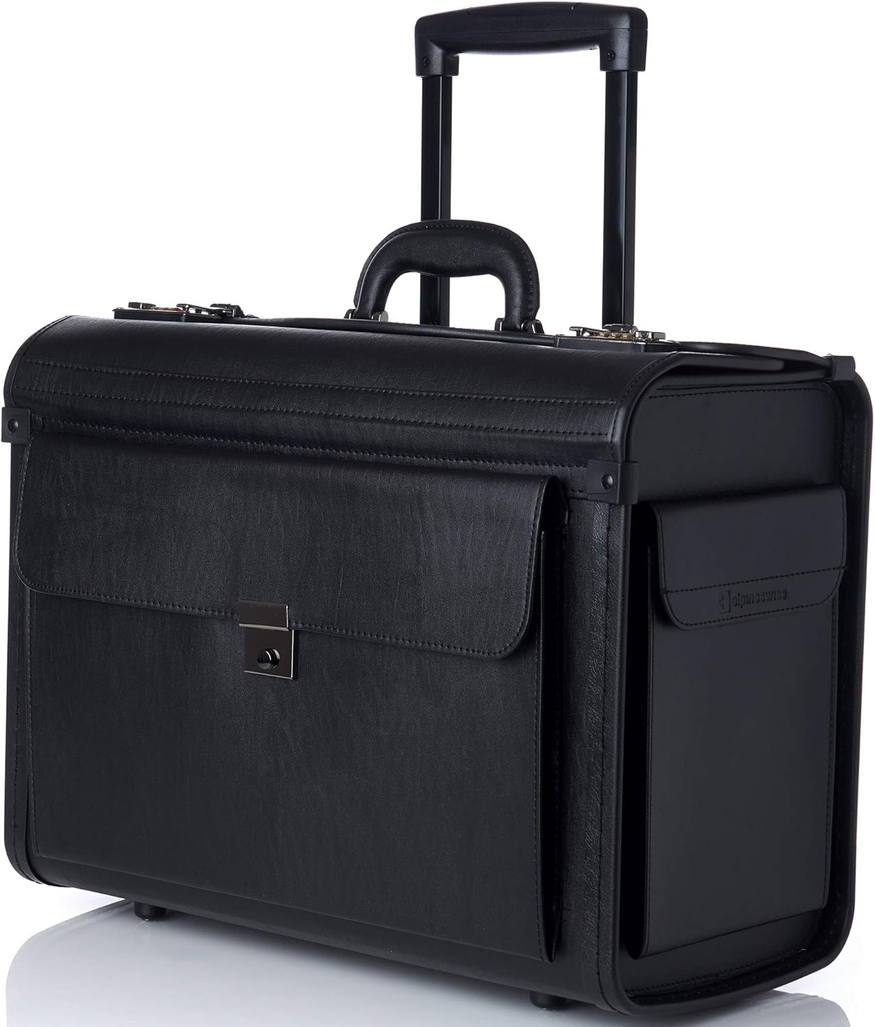 Alpine Swiss Rolling Laptop Briefcase on Wheels for Lawyers