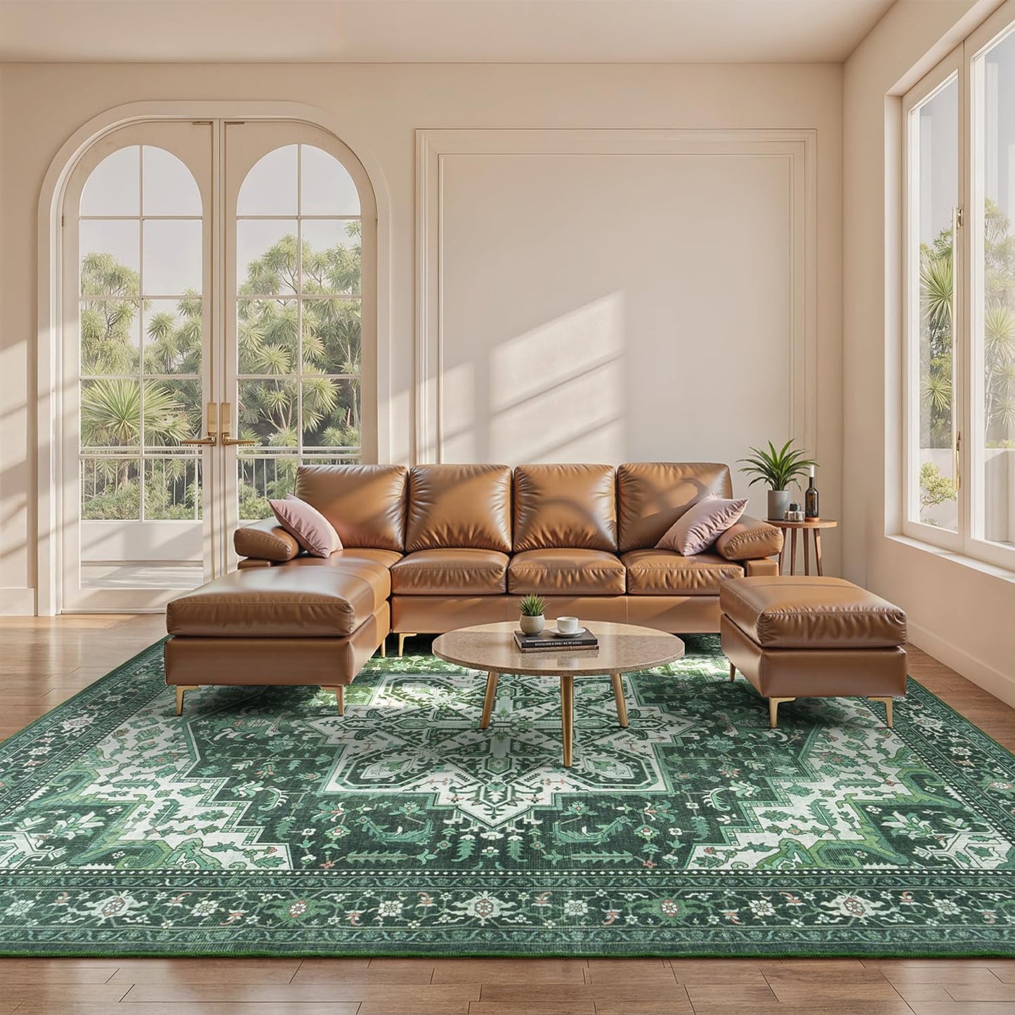 Rugflix 6x9 Area Rugs for Living Room, Soft Vintage Carpet