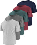 Men's Workout Shirts 5 Pack with UPF 50+ Sun Protection