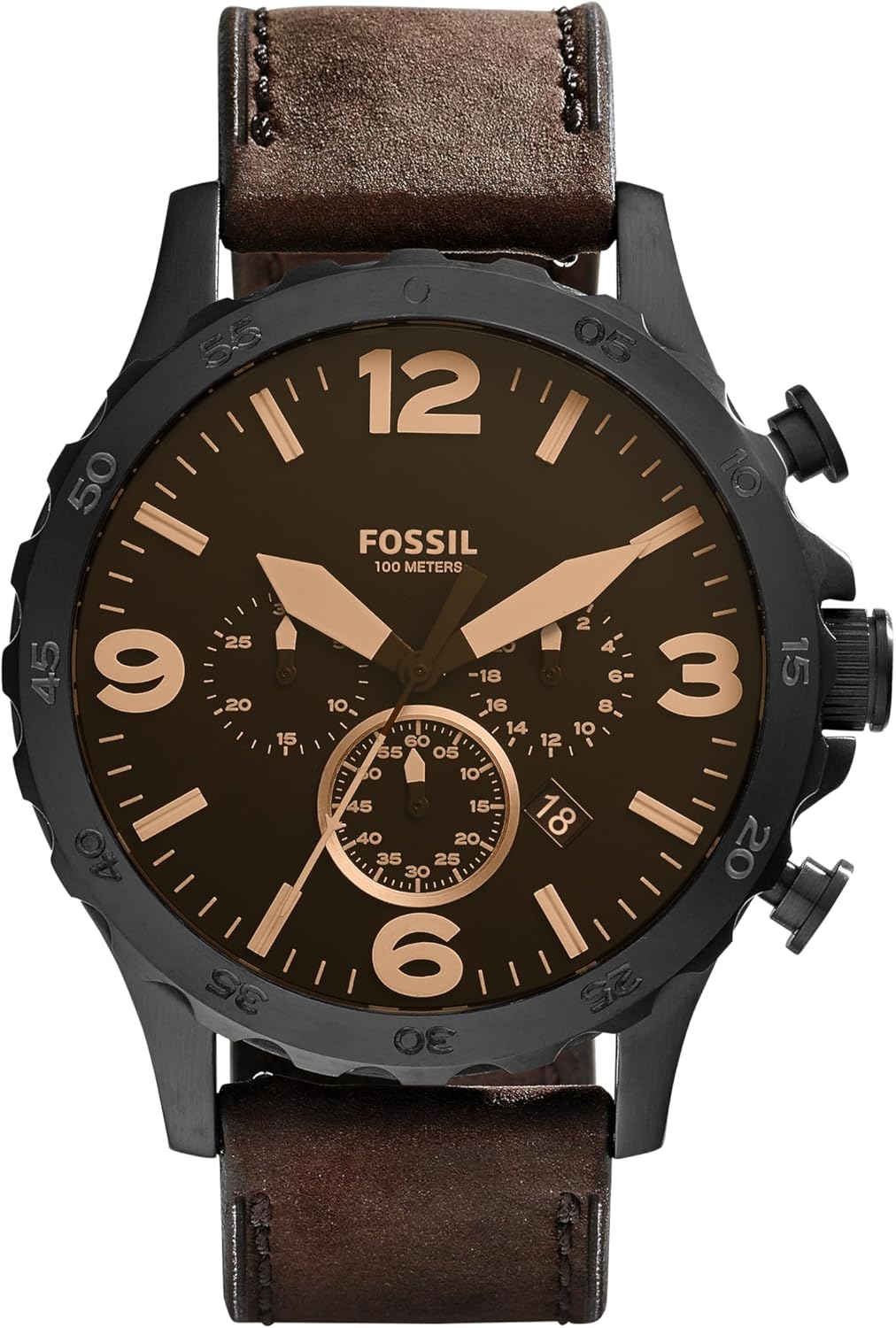 Fossil Nate Quartz Chronograph Watch: Stylish and Functional