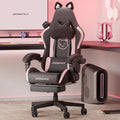 Dowinx Gaming Chair with Cat Ears and Massage Support for Comfort
