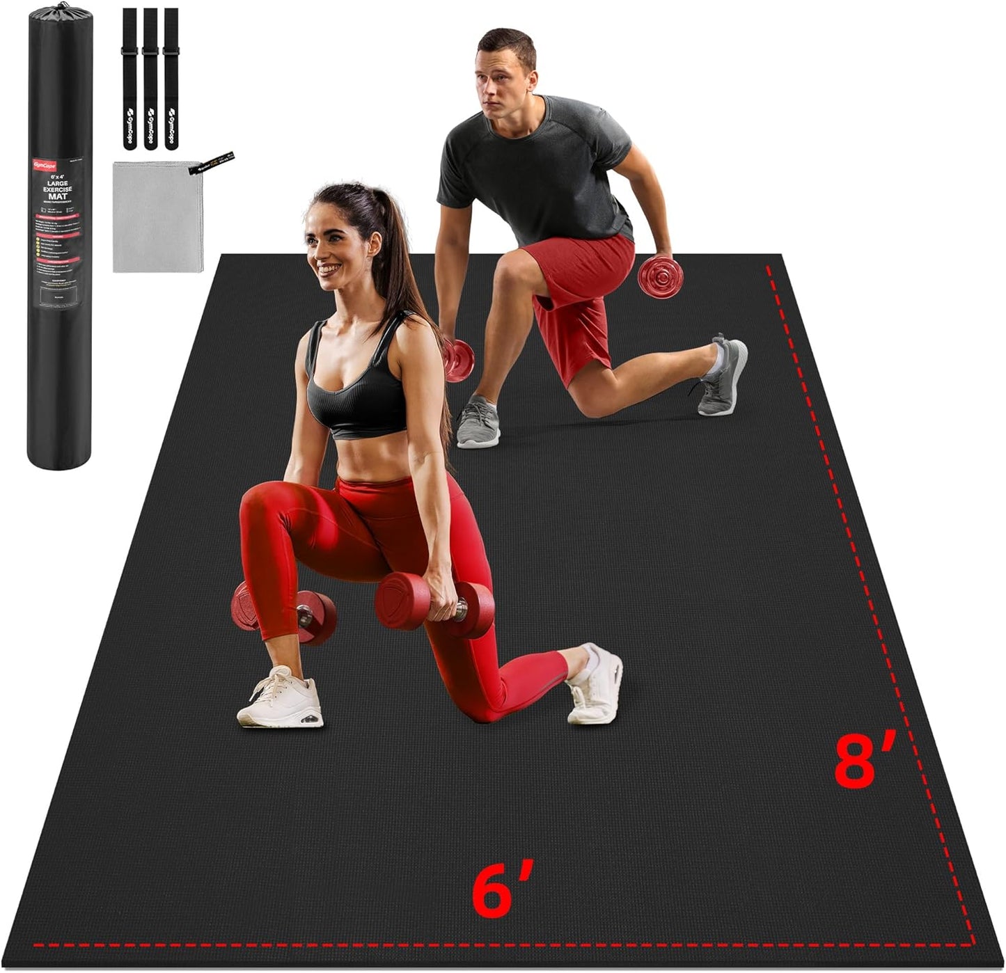 Extra Large Exercise Mat for Home Gym & Garage Flooring