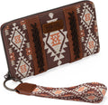 Wrangler Wristlet Western Wallet Boho Aztec Credit Card Holder Montana