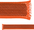 1/2 in Orange PET Expandable Braid Sleeving 250 ft - Flame Retardant