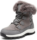 Waterproof Snow Boots for Women - Warm Faux Fur Mid-Calf