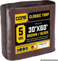 Core Tarps Classic 5 Mil Tarp Cover 30 x 60 - Waterproof, UV Resistant