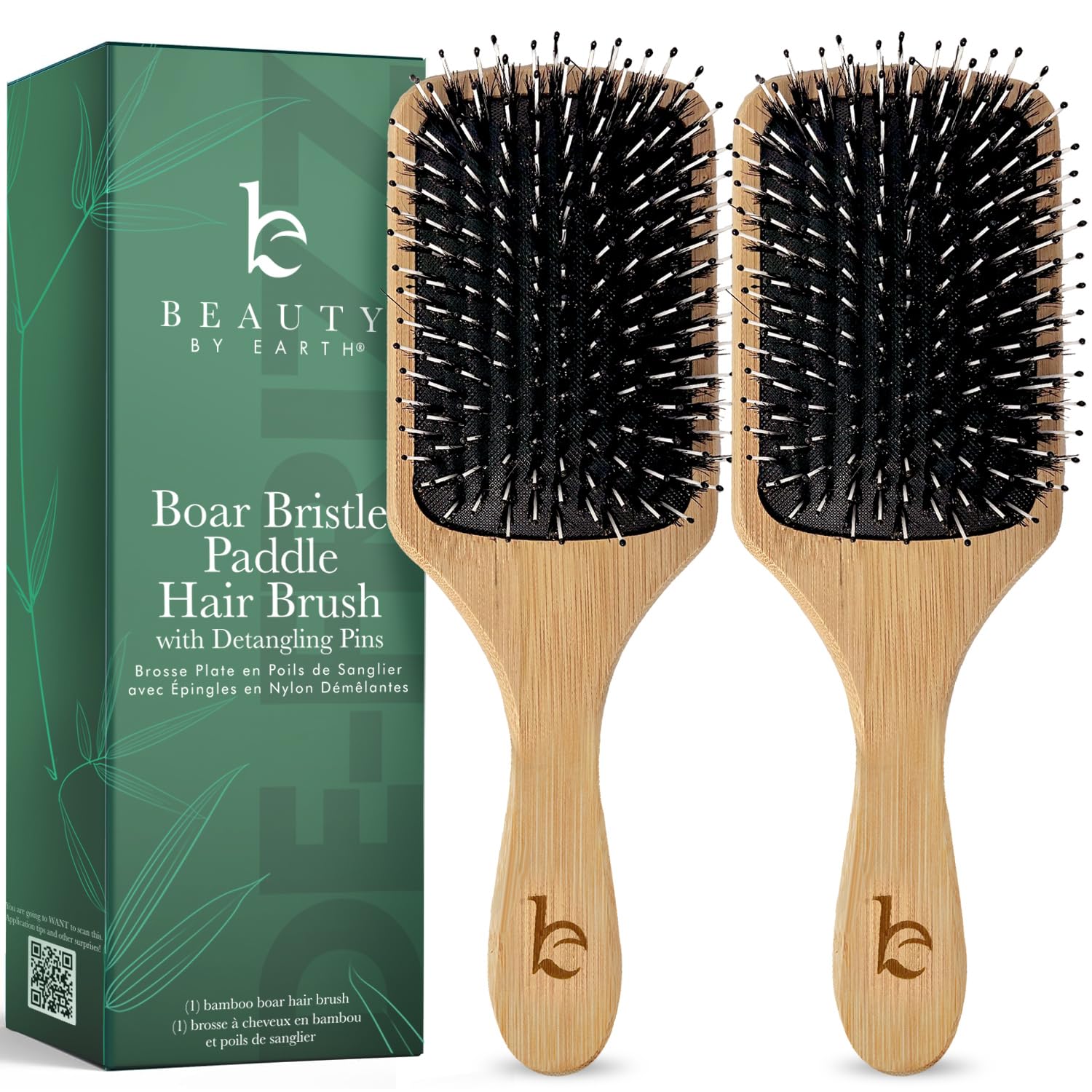 Premium Boar Bristle Brush for Shiny and Healthy Hair Care