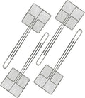 Wire Mesh Strainer with Long Handle - 4-Pack Commercial Grease Skimmer
