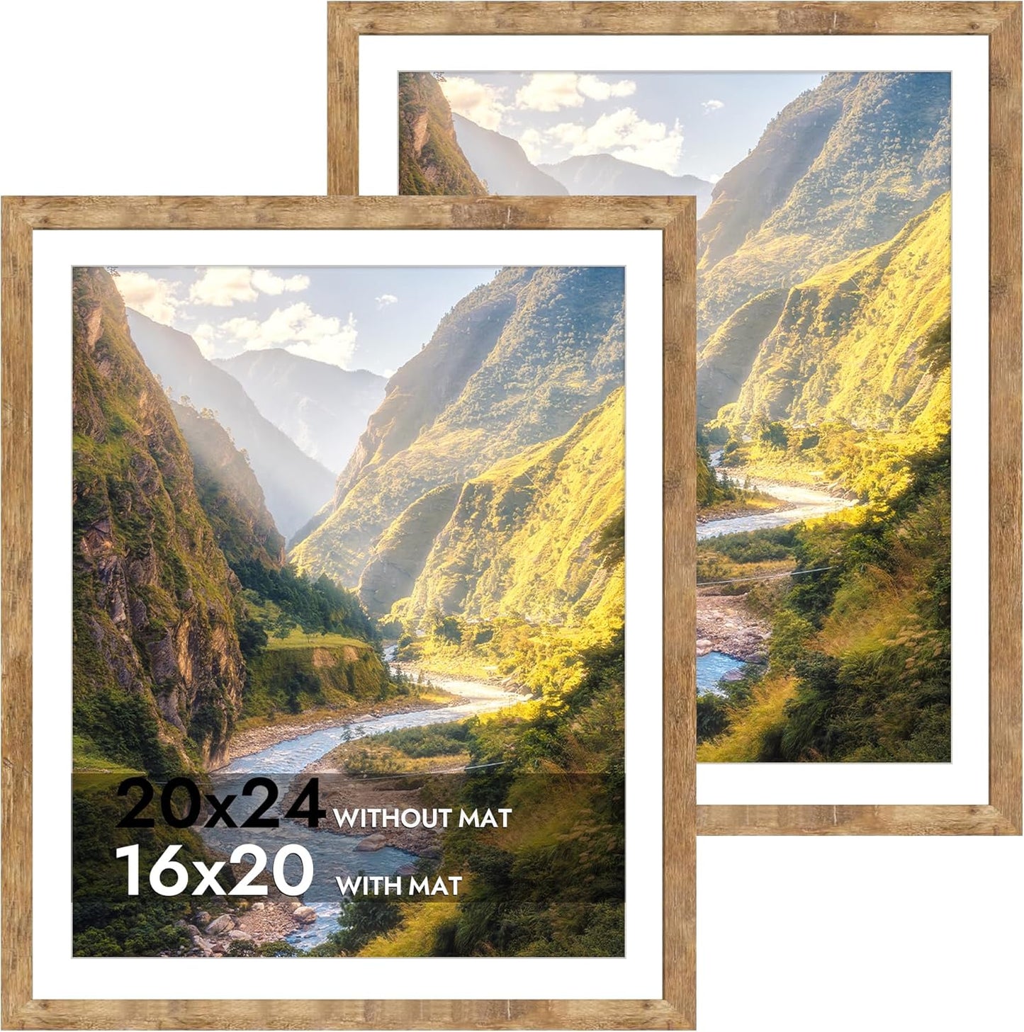 iRahmen 20x24 Picture Frame Set of 2 for Rustic Display