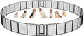 Yaheetech Dog Playpen Outdoor 40 in 32 Panels - Portable Puppy