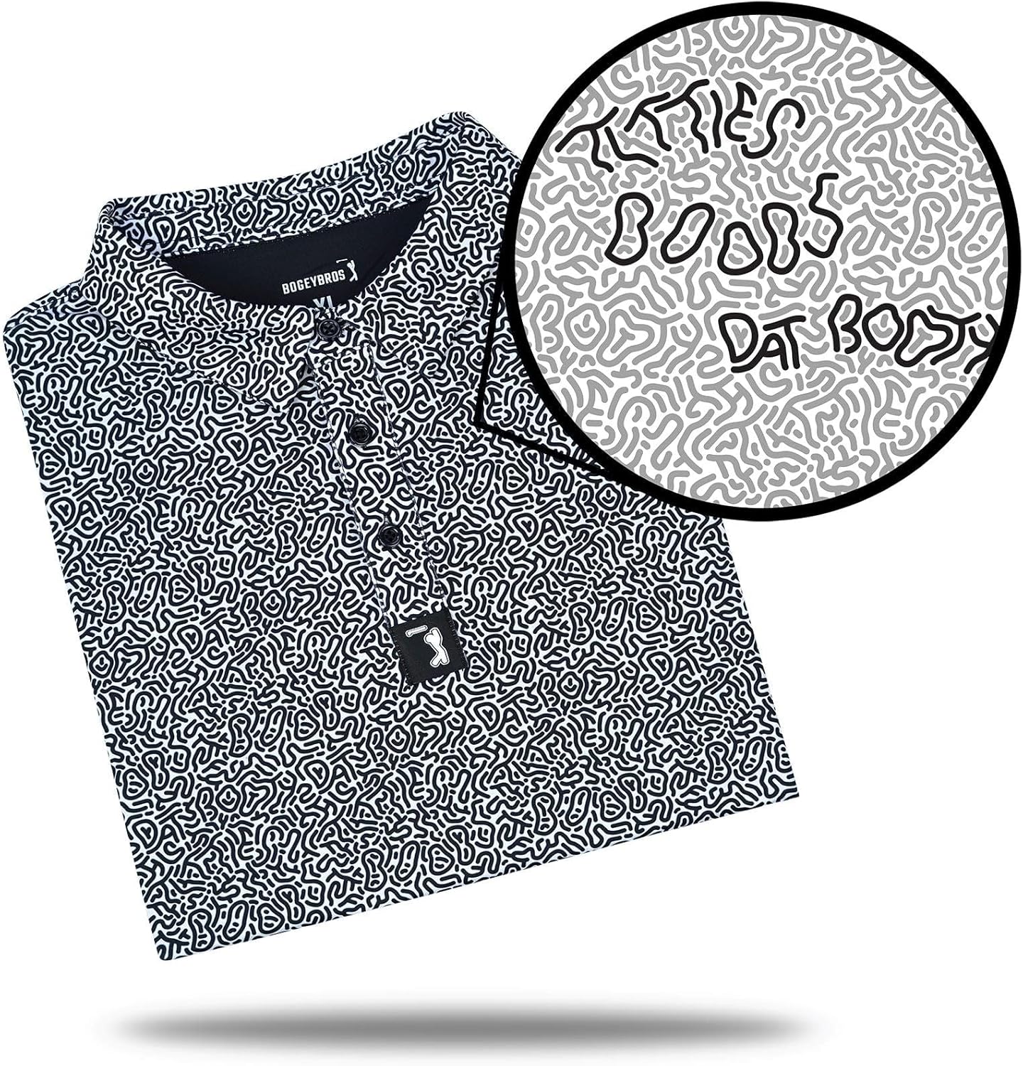 Funny Golf Polo Shirts with UPF 50 Protection for Men