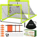 Kids Soccer Goals for Backyard Set of 2 - Portable 4x3ft Net