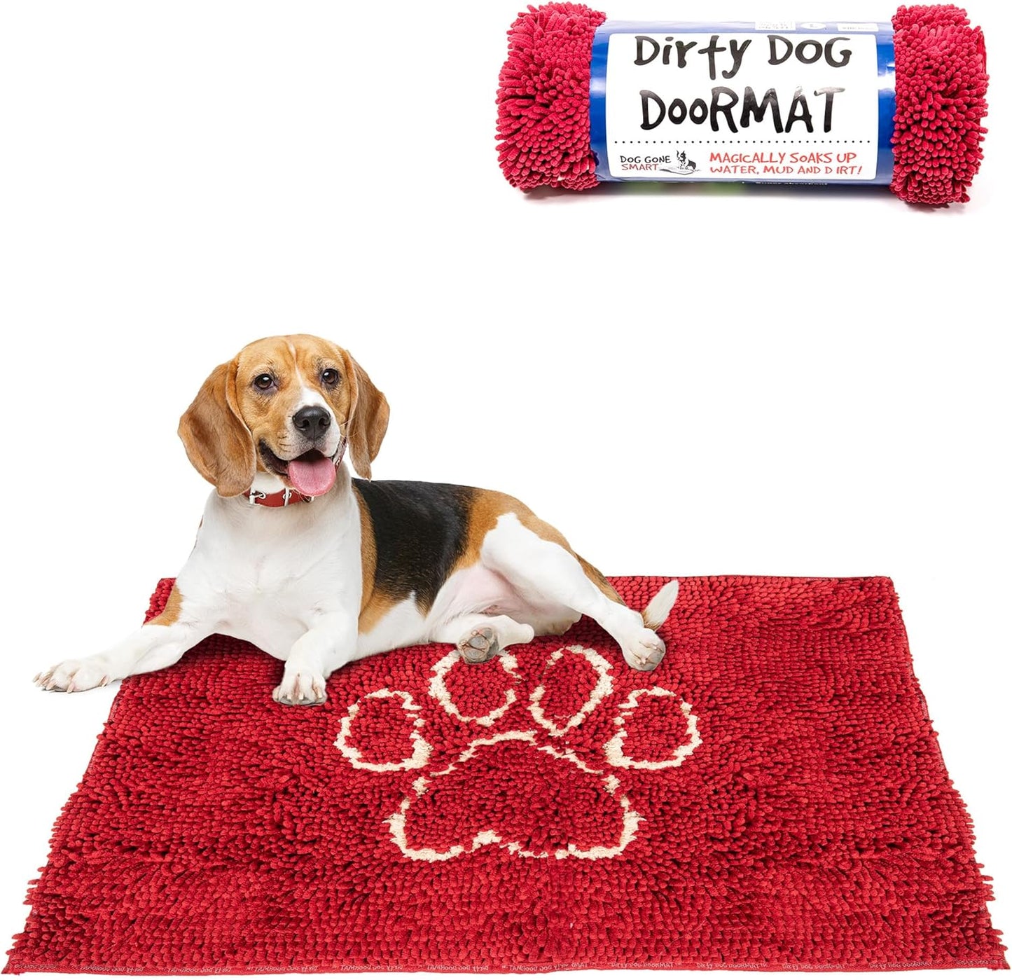 Dog Gone Smart Dirty Dog Doormat - Super Absorbent Rug for Pets