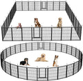 Dog Playpen Portable Outdoor Dog Fence - Foldable 32 Panel 45in