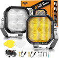 3 in 1 3in LED Pods Offroad Driving Lights - Bright Flood & DRL