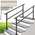VIVOHOME 2-Pack 5 Step Hand Rails for Outdoor Steps - Sturdy Support