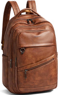 43L Backpack for Women Men - Vegan Leather Travel Carry-on Bag